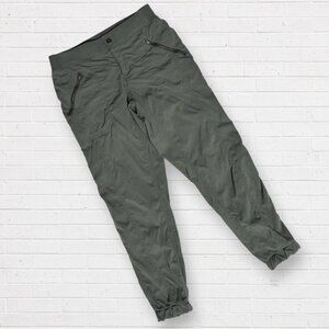 ATHLETA Trekkie Olive Green 305514 Athletic Hiking Stretch Pants Size 6